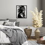 Wallity Tribal Chief Accesorio Decorativo de Pared de Metal Negro